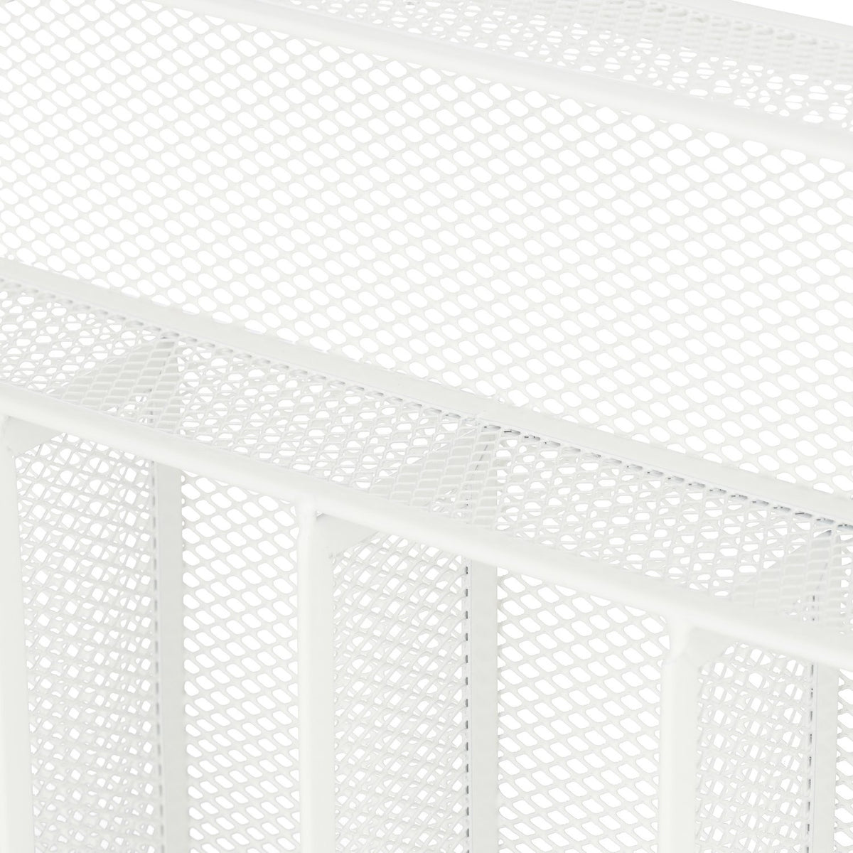 Cutlery tray metal white