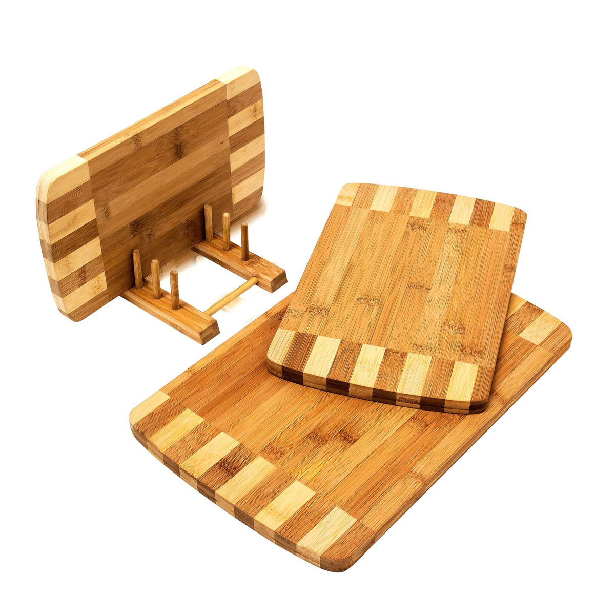Cutting boards set with holder