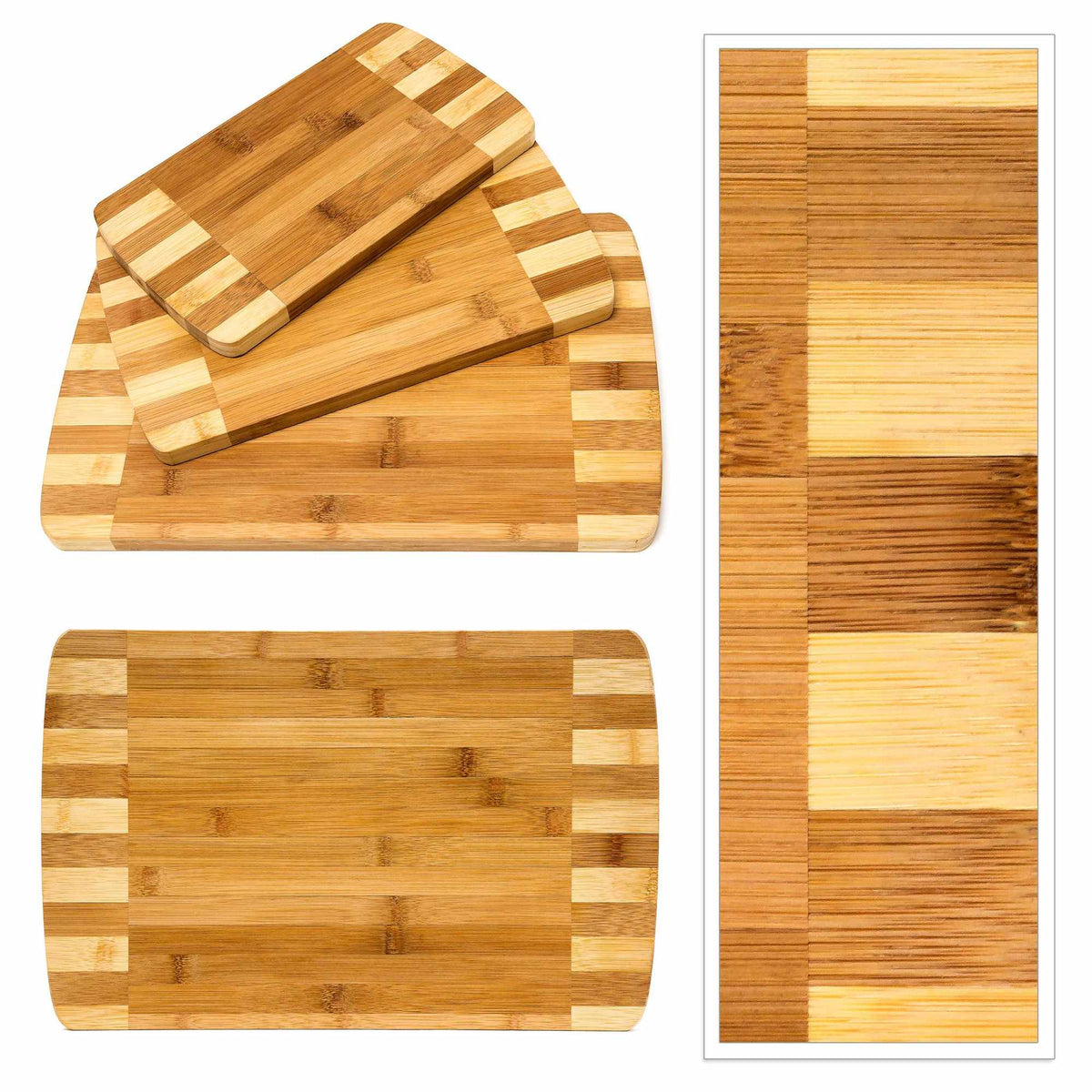 Cutting boards set with holder