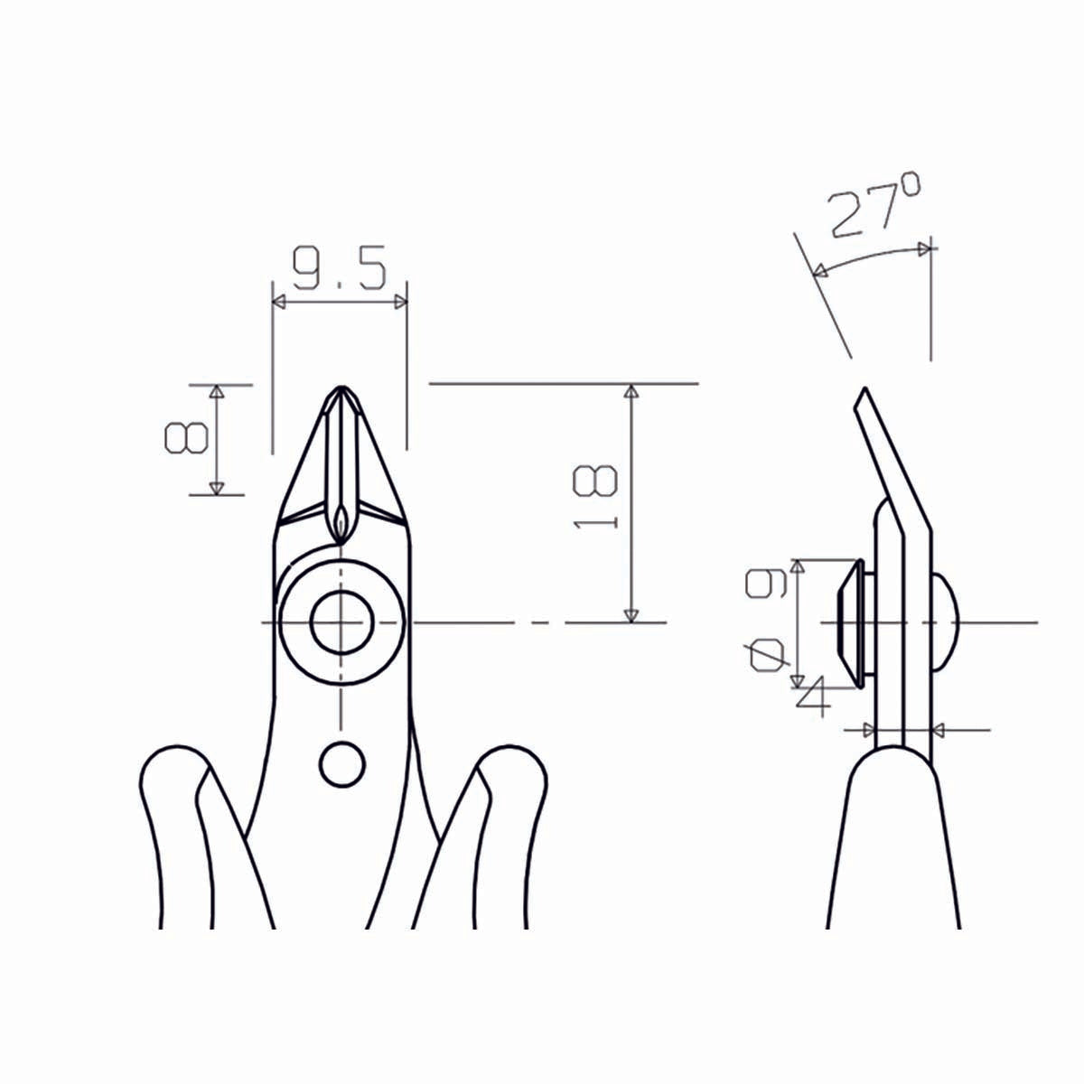 Cutting pliers 118 mm Precision