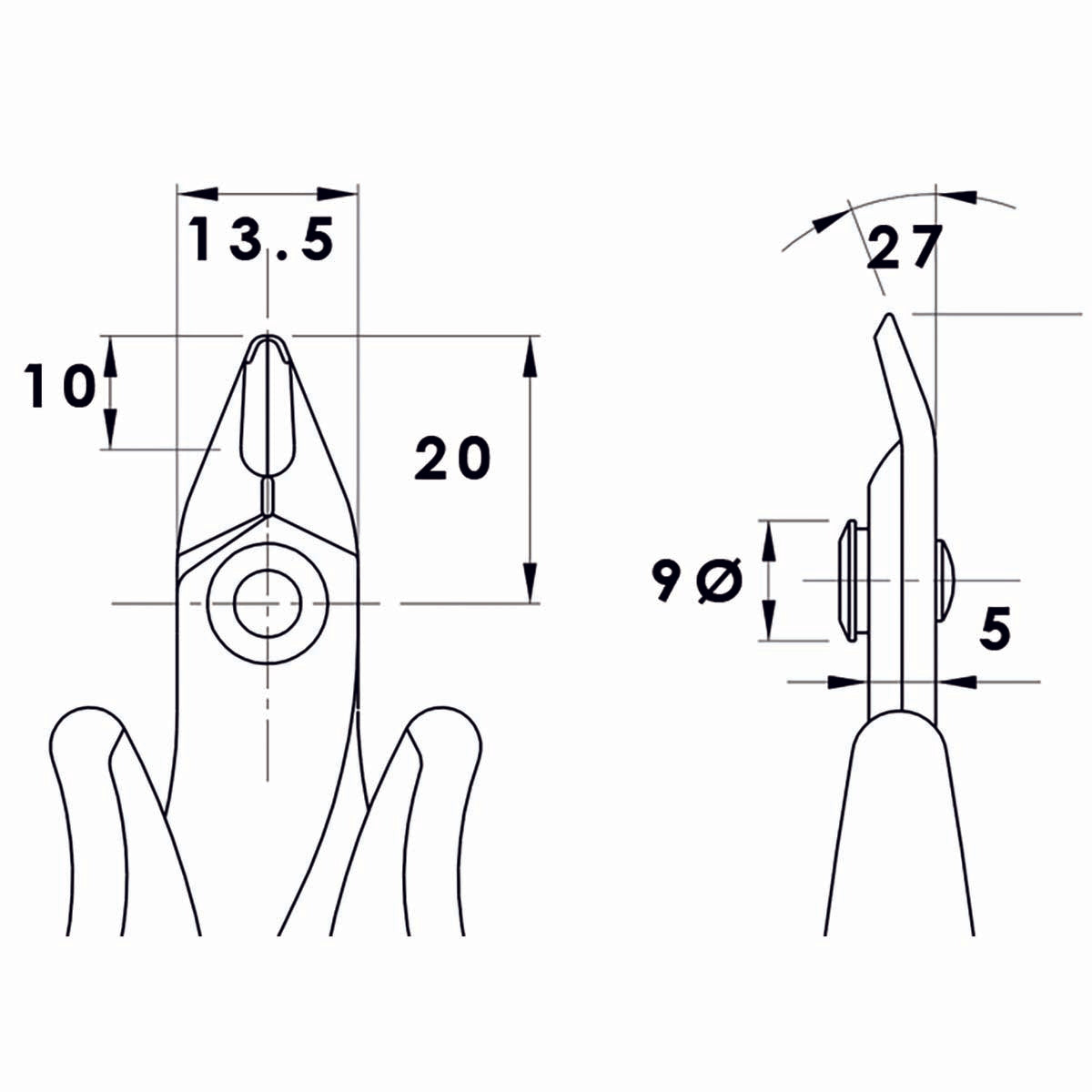 Cutting pliers 128 mm Precision