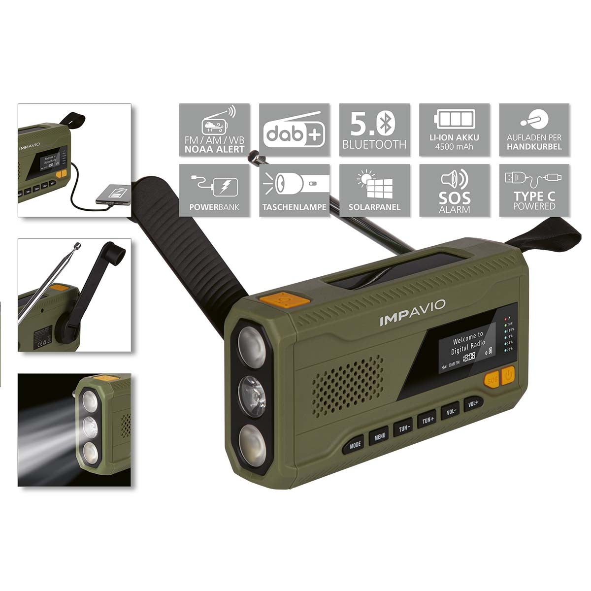 DAB1 Robust DAB+/FM outdoor radio