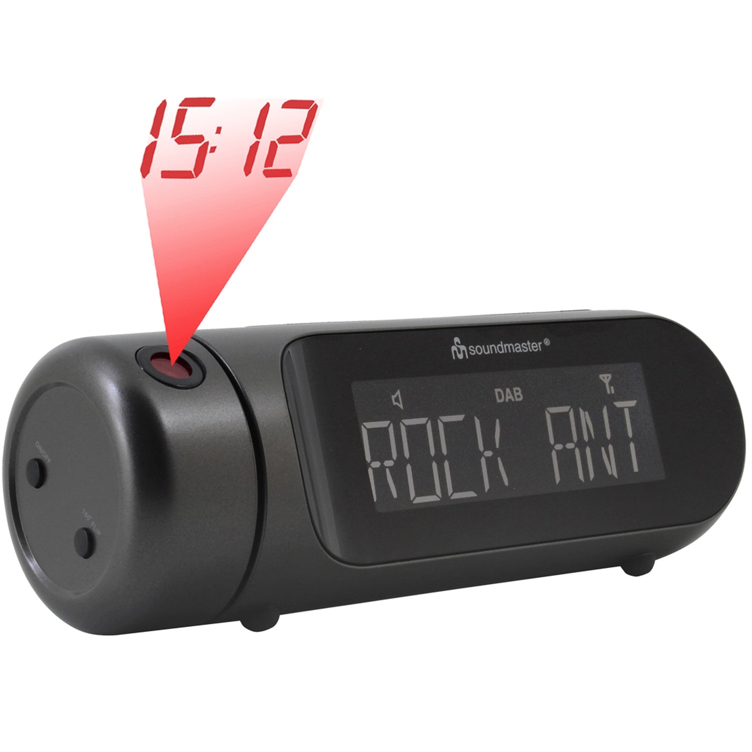 DAB+/FM-RDS Clock radio with projection