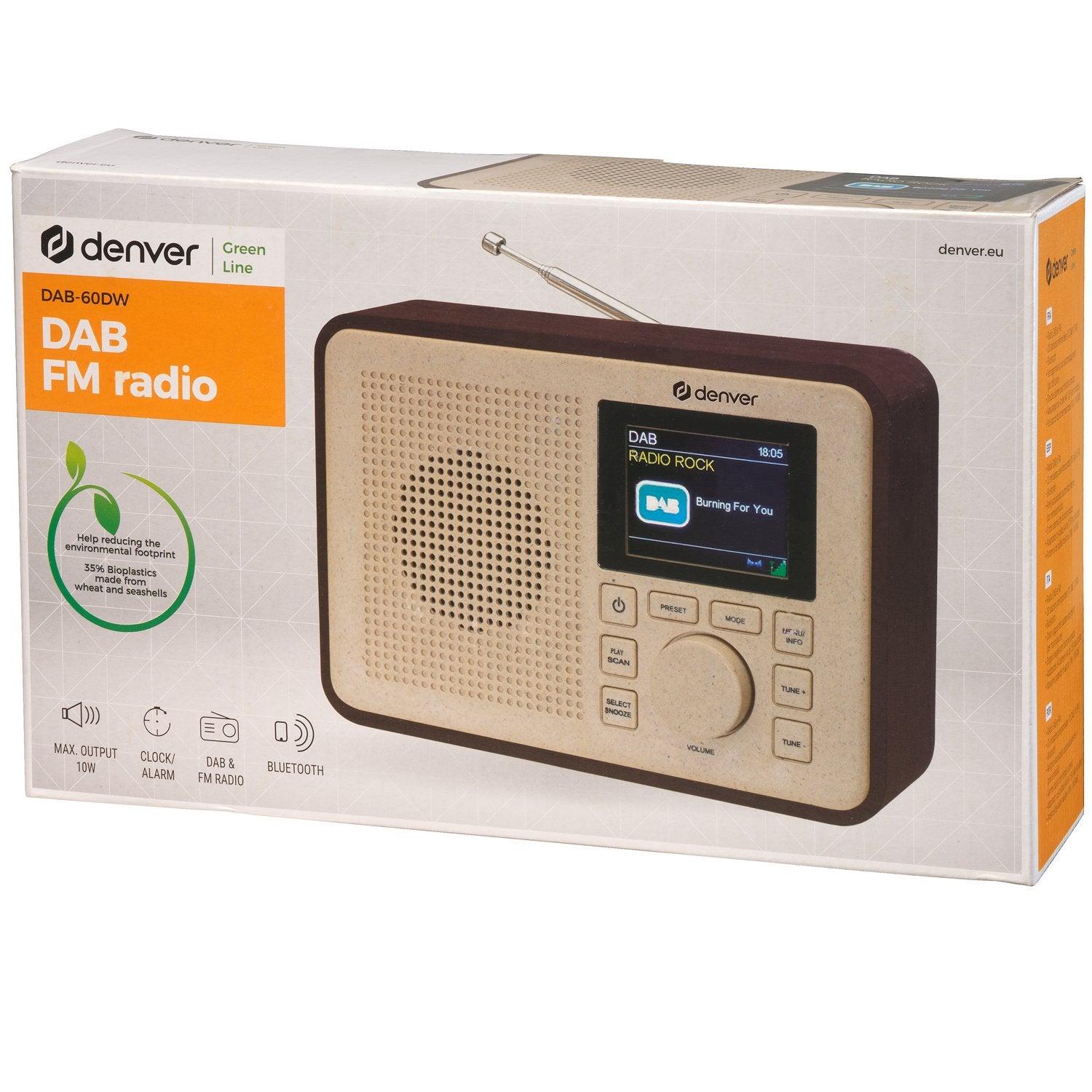DAB+&FM-Radio Partly made of Bioplast