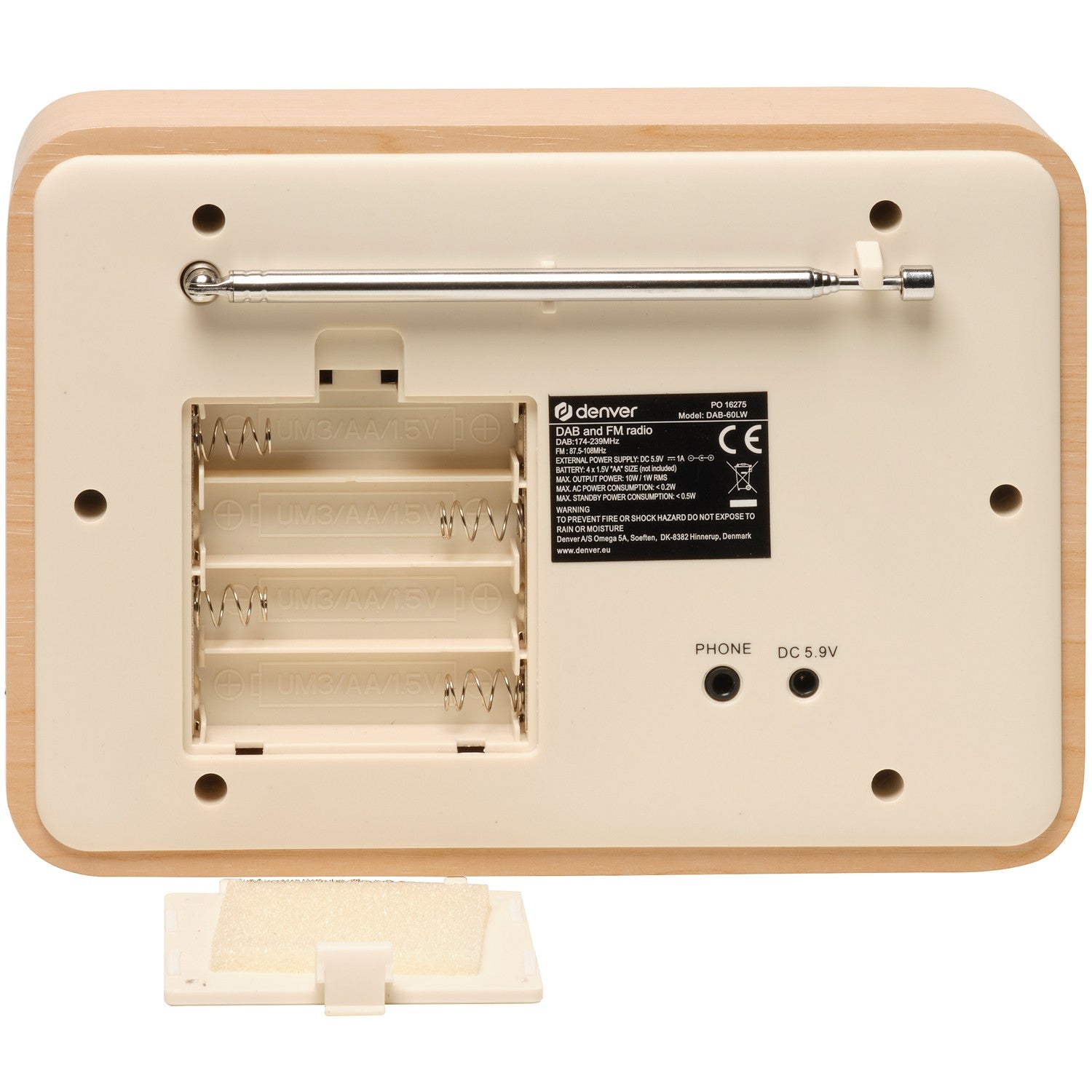 DAB+&FM-Radio Partly made of Bioplast