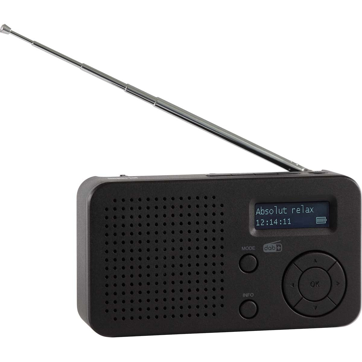 DABMAN 17 portable DAB+/FM radio with Bluetooth Black