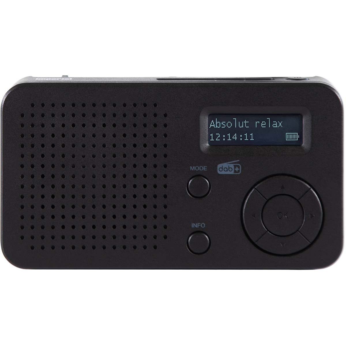 DABMAN 17 portable DAB+/FM radio with Bluetooth Black