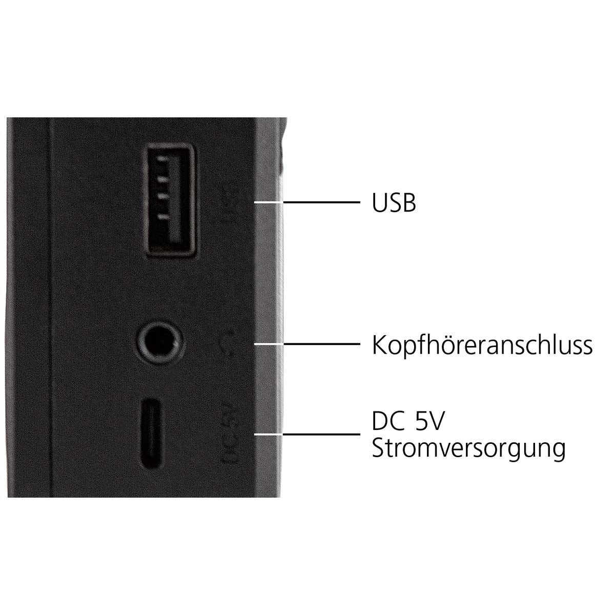 DABMAN 17 portable DAB+/FM radio with Bluetooth Black