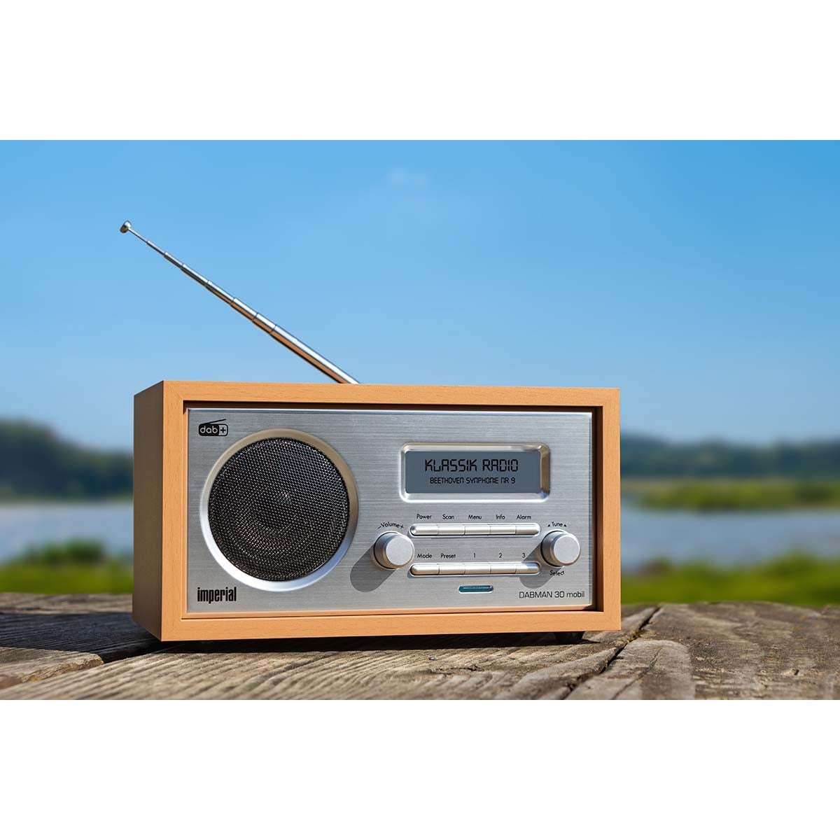 DABMAN 30 Mobile DAB+ / FM radio Wood