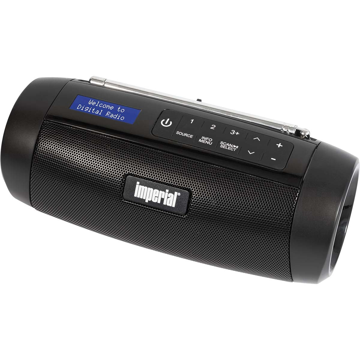 DABMAN GO DAB+ / FM Compact Radio Black