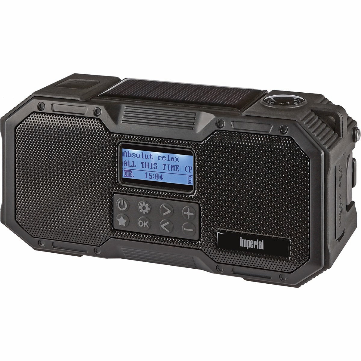 DABMAN OR 1 Robust DAB+ / FM / Bluetooth Outdoor Radio / Crank Radio Black