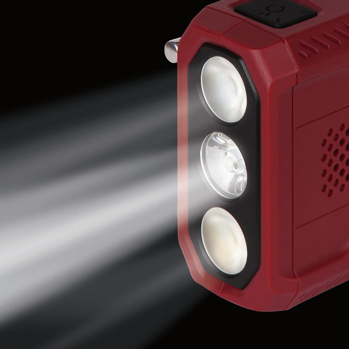 DABMAN OR 2 Mobile DAB+ / FM / Bluetooth Outdoor Radio / Crank Radio Red