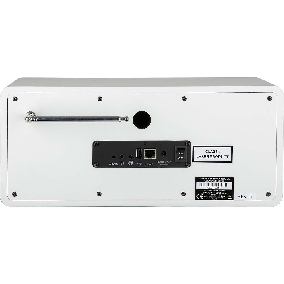 DABMAN i200 CD Multifunctional Radio DAB+ / FM / Internet / Bluetooth White