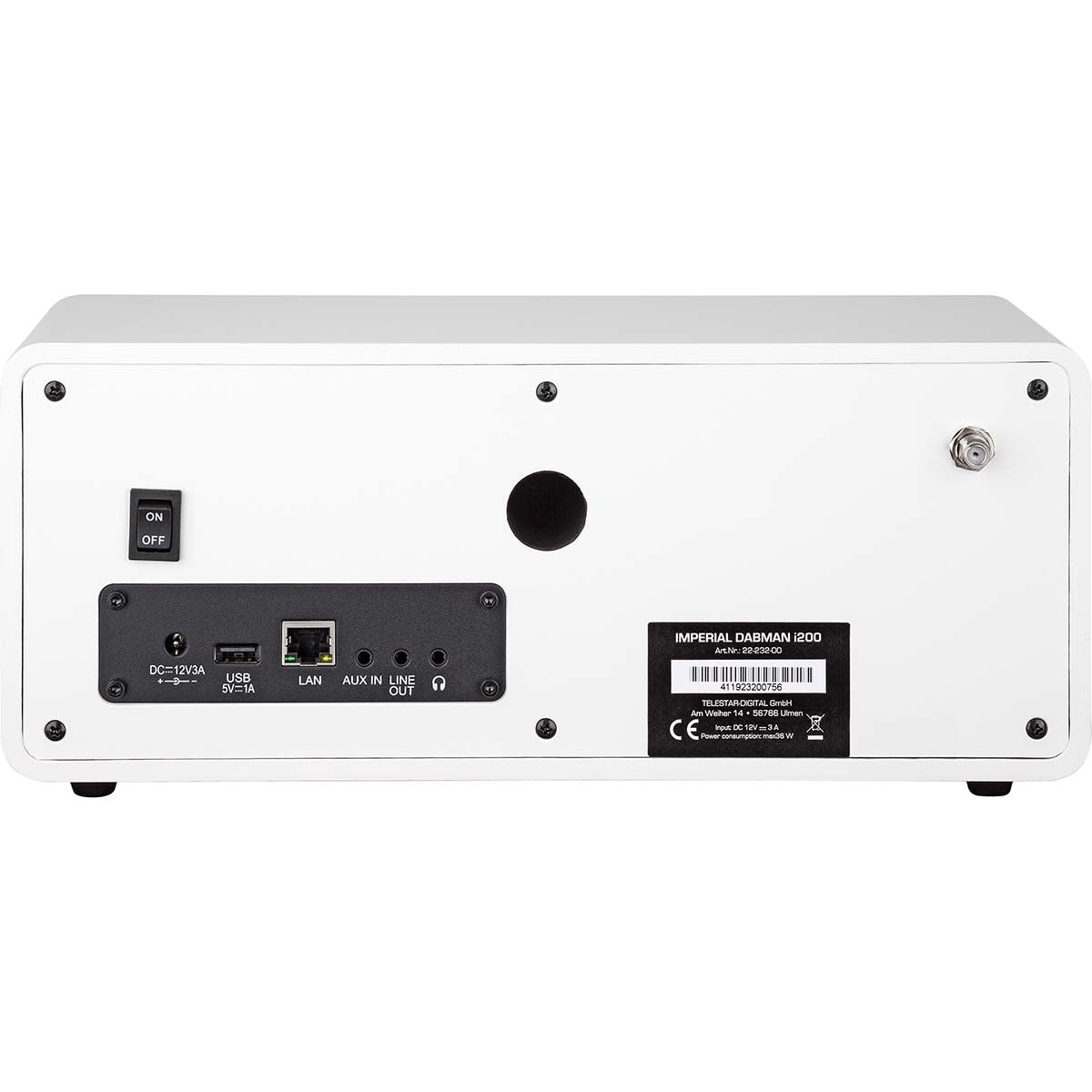 DABMAN i200 Multifunctional Stereo Radio DAB+ / FM / Internet White