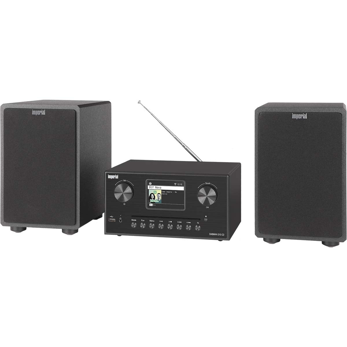 DABMAN i310 CD Hybrid micro Hi-fi System DAB+ / FM / Internet / Bluetooth Black