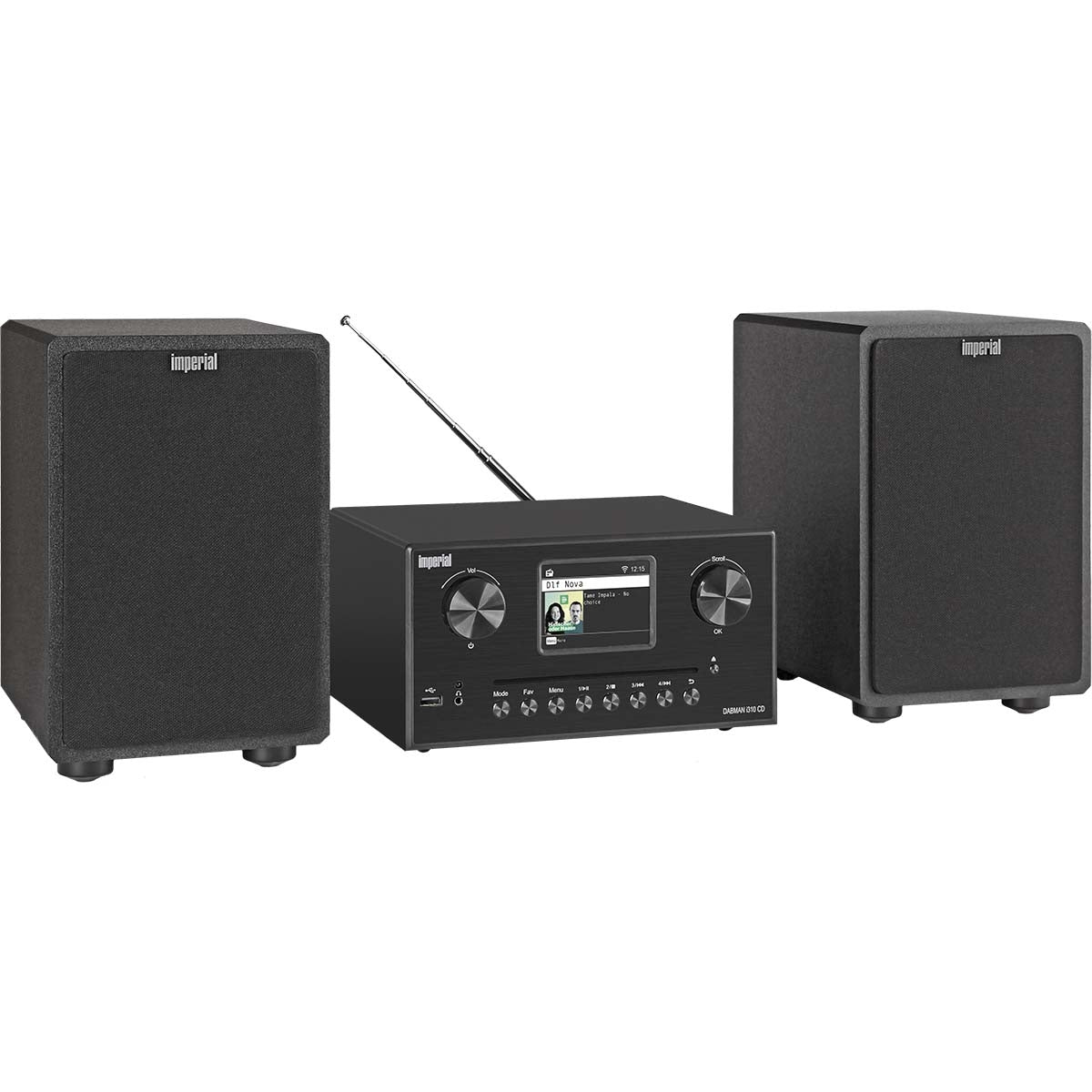 DABMAN i310 CD Hybrid micro Hi-fi System DAB+ / FM / Internet / Bluetooth Black