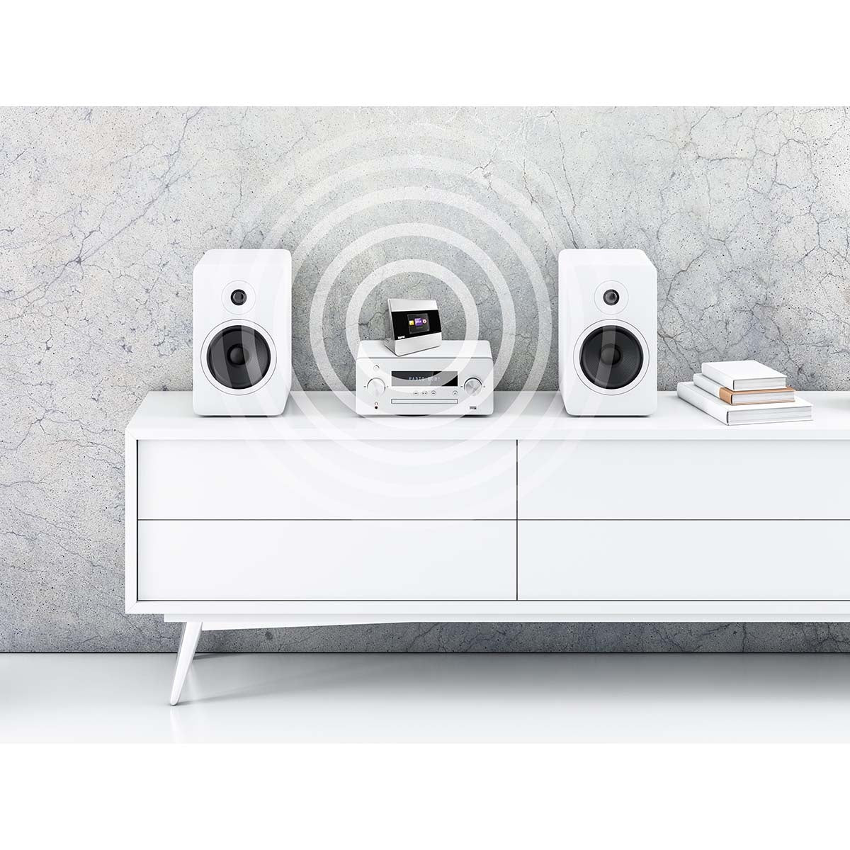 DABMAN i400 Compact Hybrid Radio DAB+ / FM / Internet / Bluetooth Silver