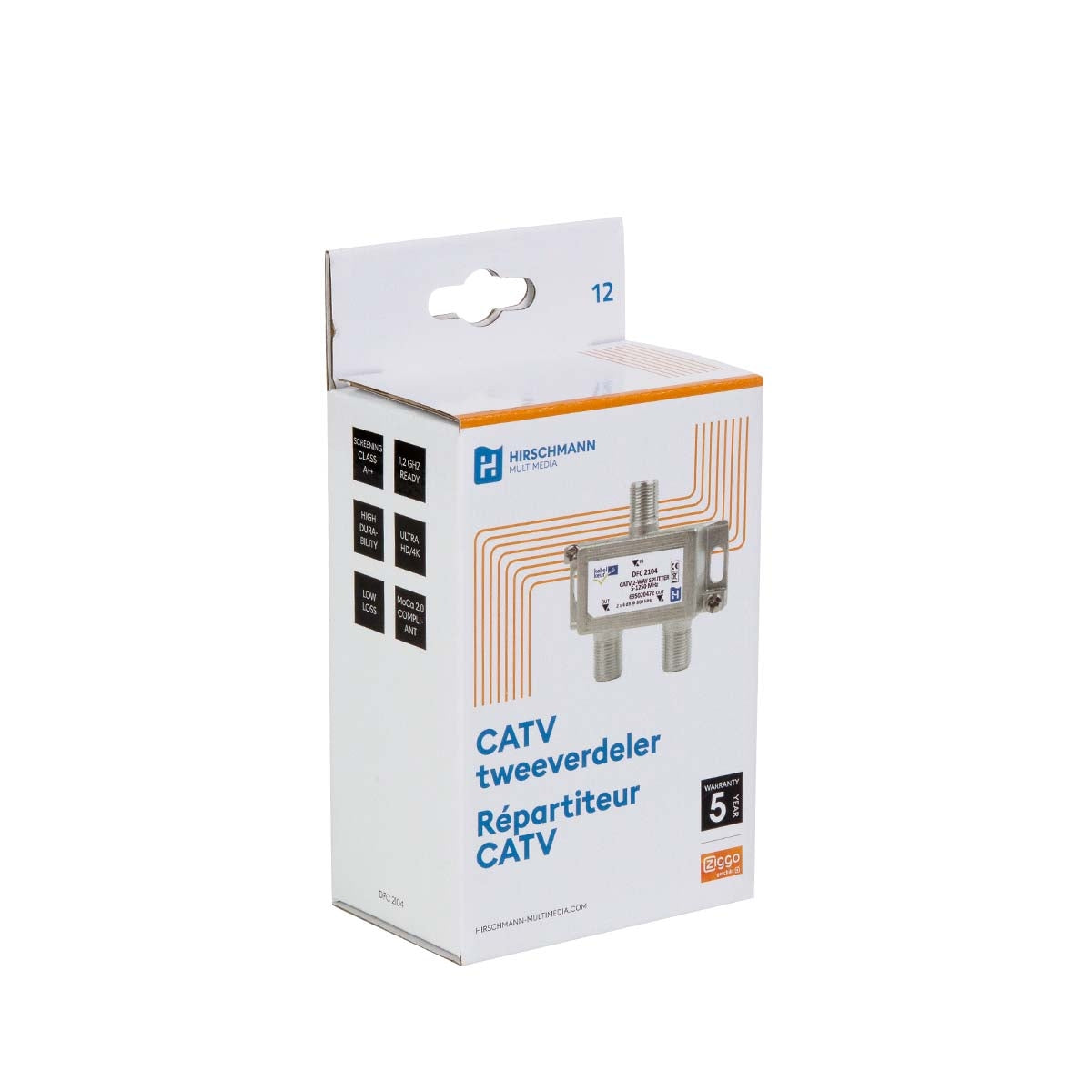 DFC 2104 2-way splitter F