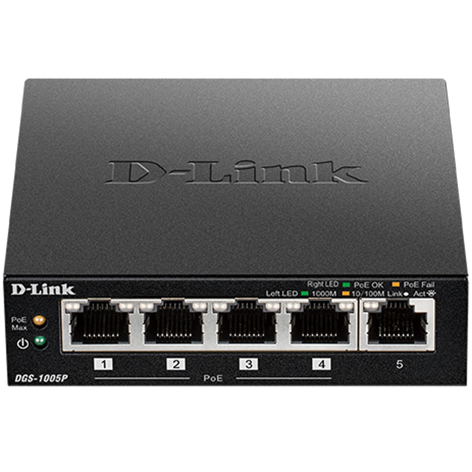 DGS-1005P 5-Port Gigabit PoE+ Switch