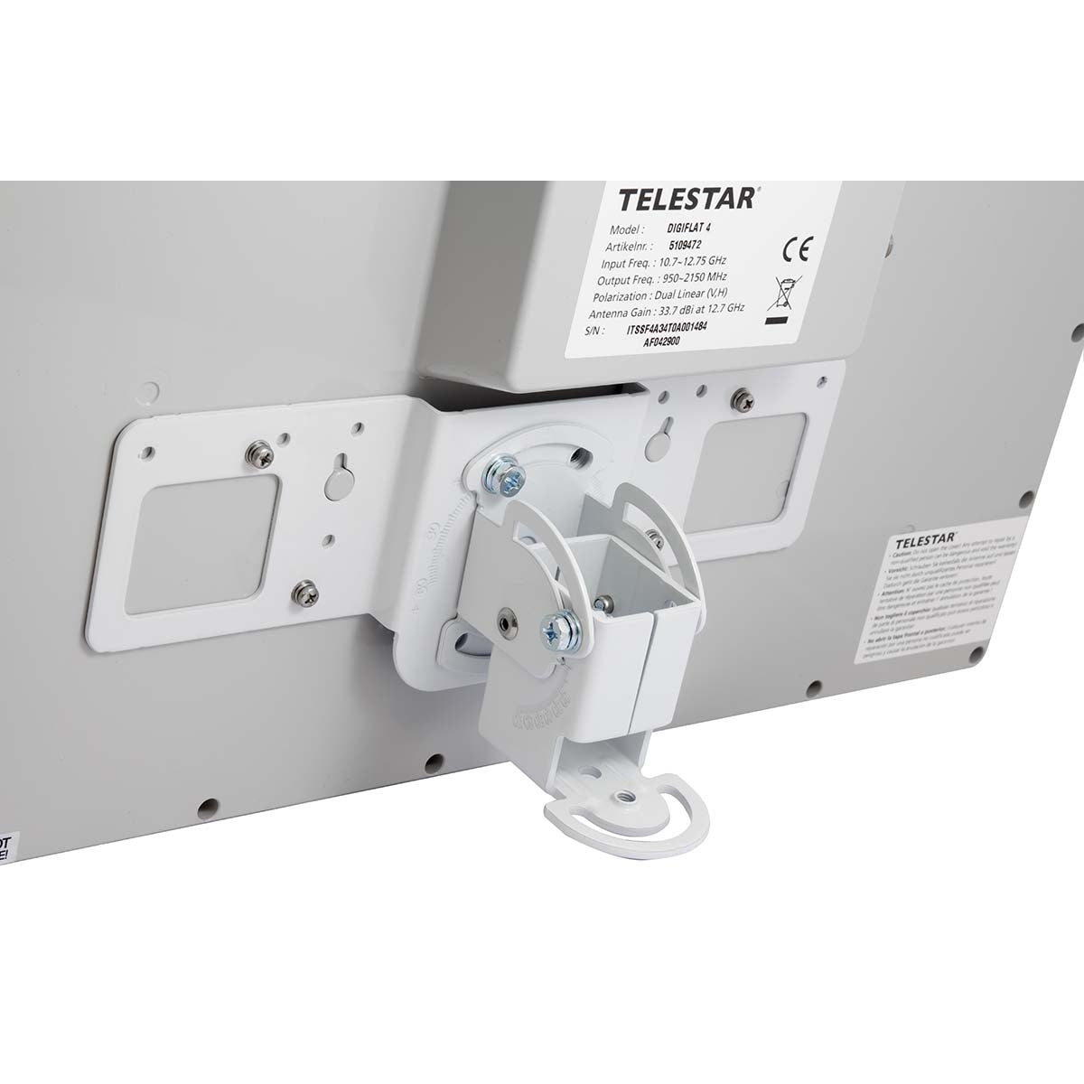 DIGIFLAT 4 DVB-S flat antenna Grey