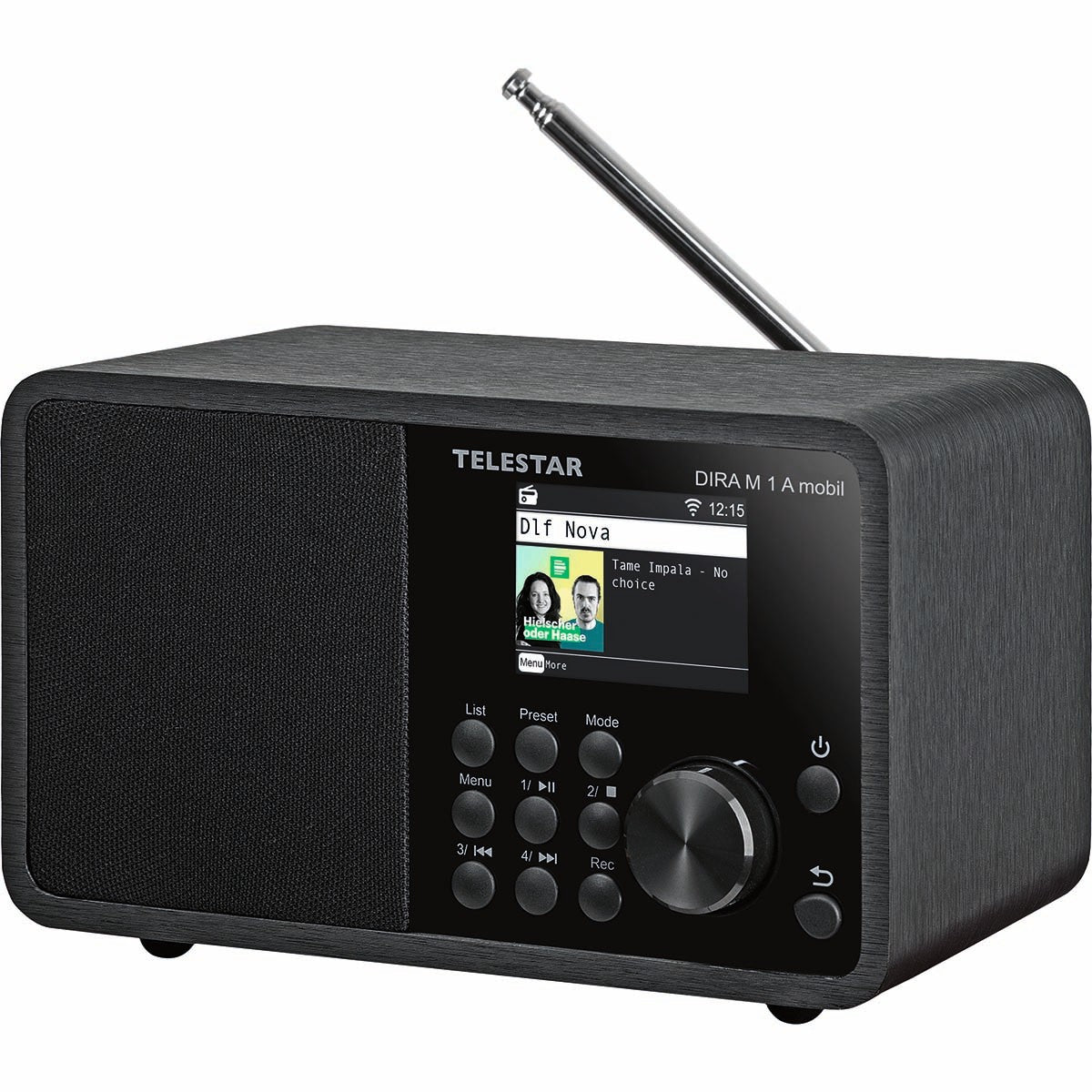 DIRA M 1 A Mobile EWF Battery-operated Mono Multifunction Radio DAB+ / FM / Internet / Bluetooth Black