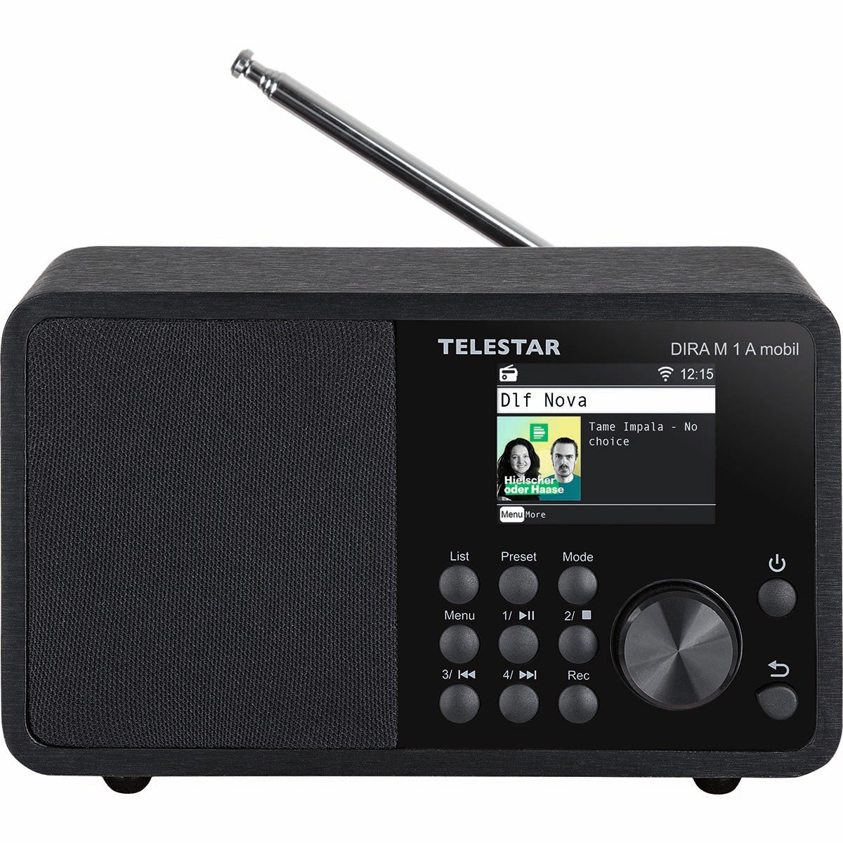 DIRA M 1 A Mobile EWF Battery-operated Mono Multifunction Radio DAB+ / FM / Internet / Bluetooth Black