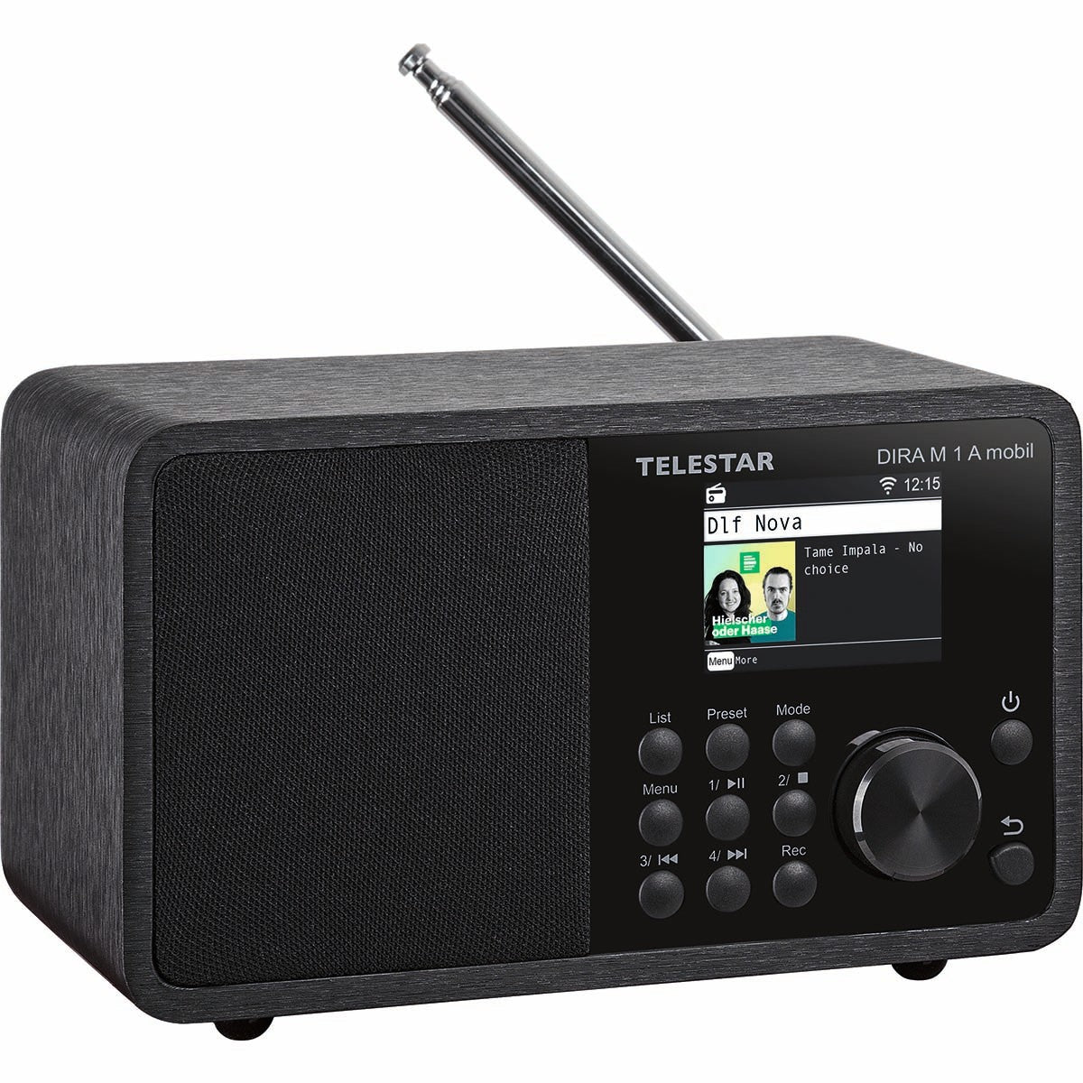 DIRA M 1 A Mobile EWF Battery-operated Mono Multifunction Radio DAB+ / FM / Internet / Bluetooth Black