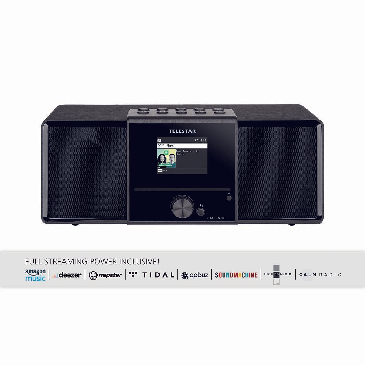 DIRA S32i CD EWF Multifunctional Stereo Radio with CD Player DAB+ / FM / Internet / Bluetooth Black