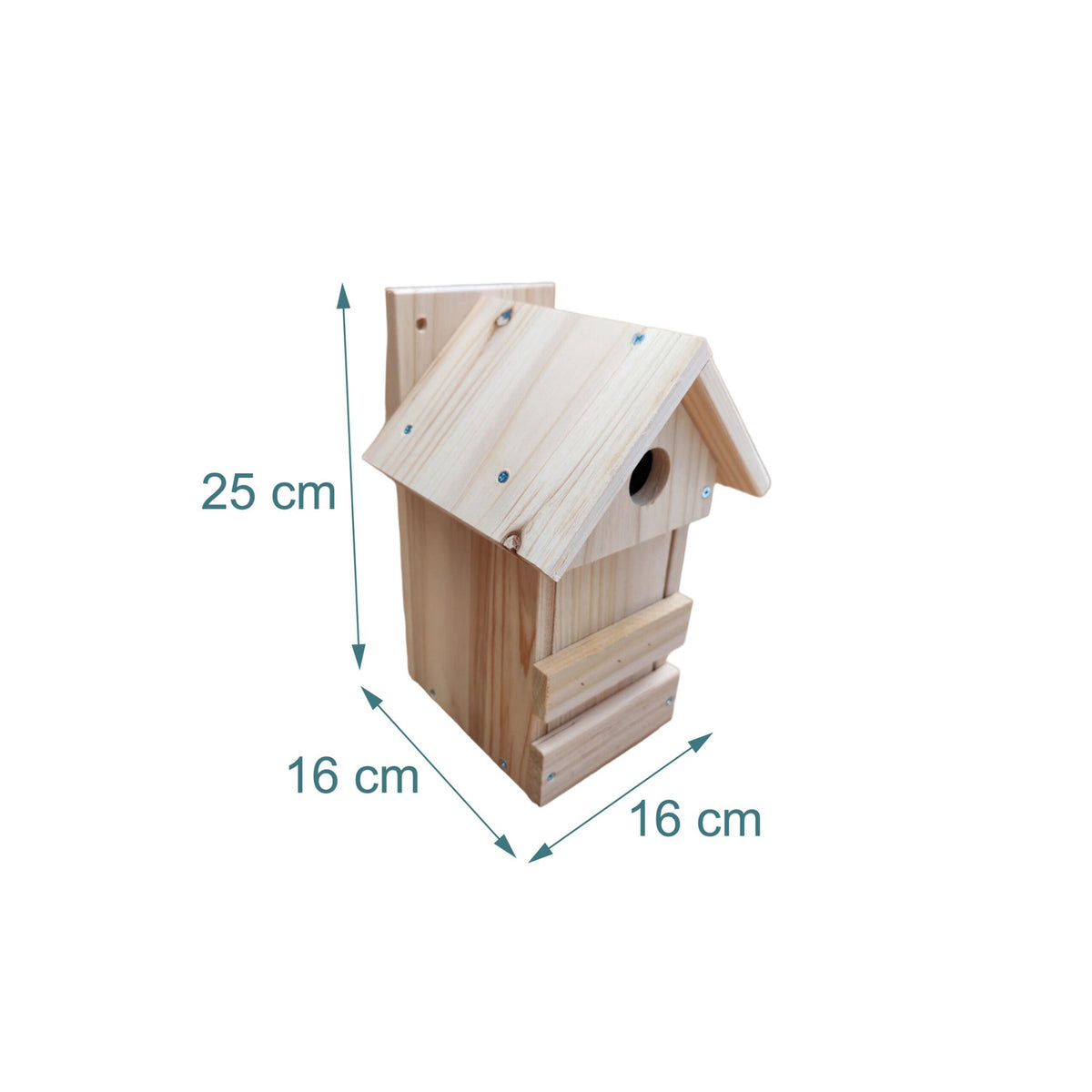 DIY Wooden Nesting Boxes for Birds, Set of 2