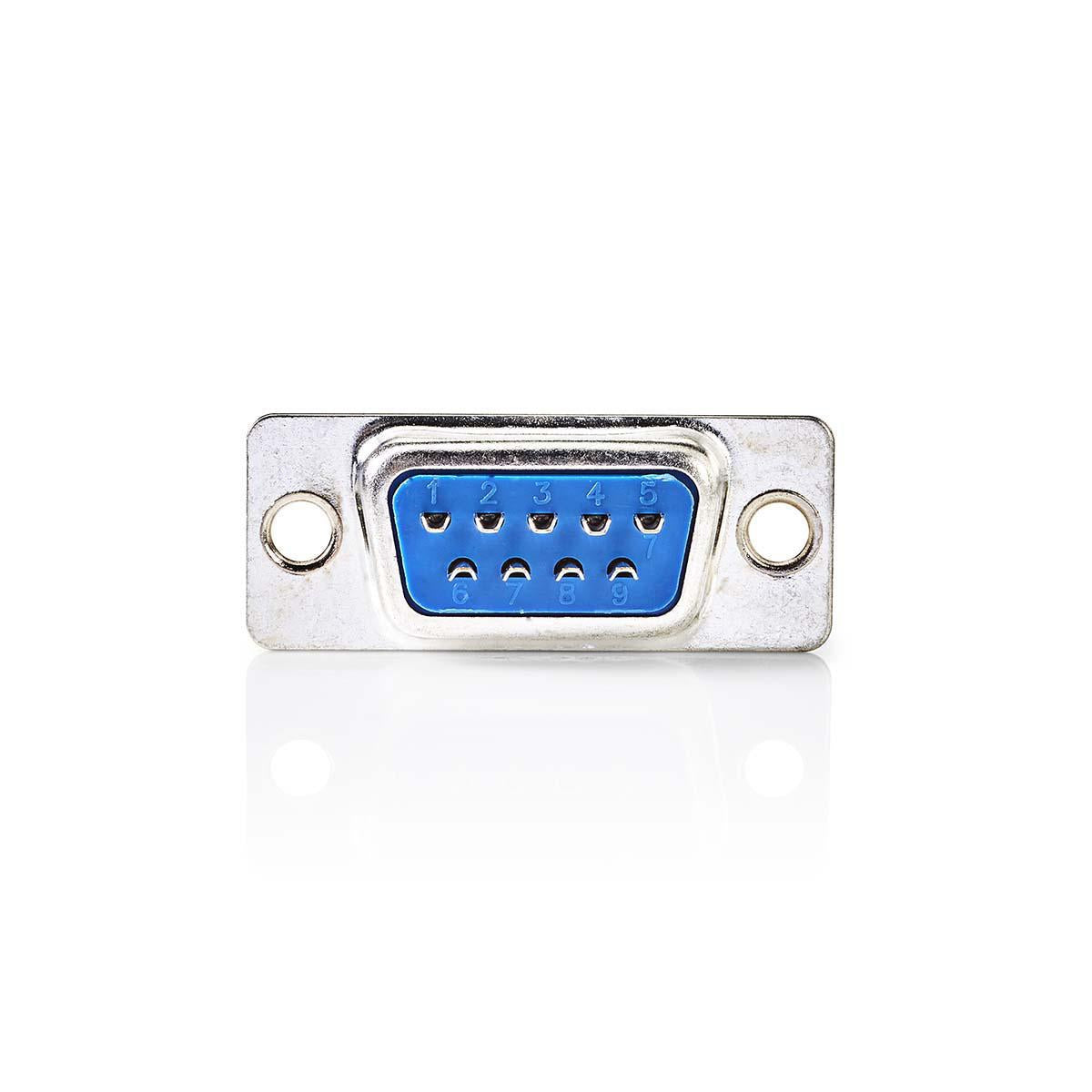 D-Sub Chassis Mount | D-SUB 9-Pin Female | Silver | Box