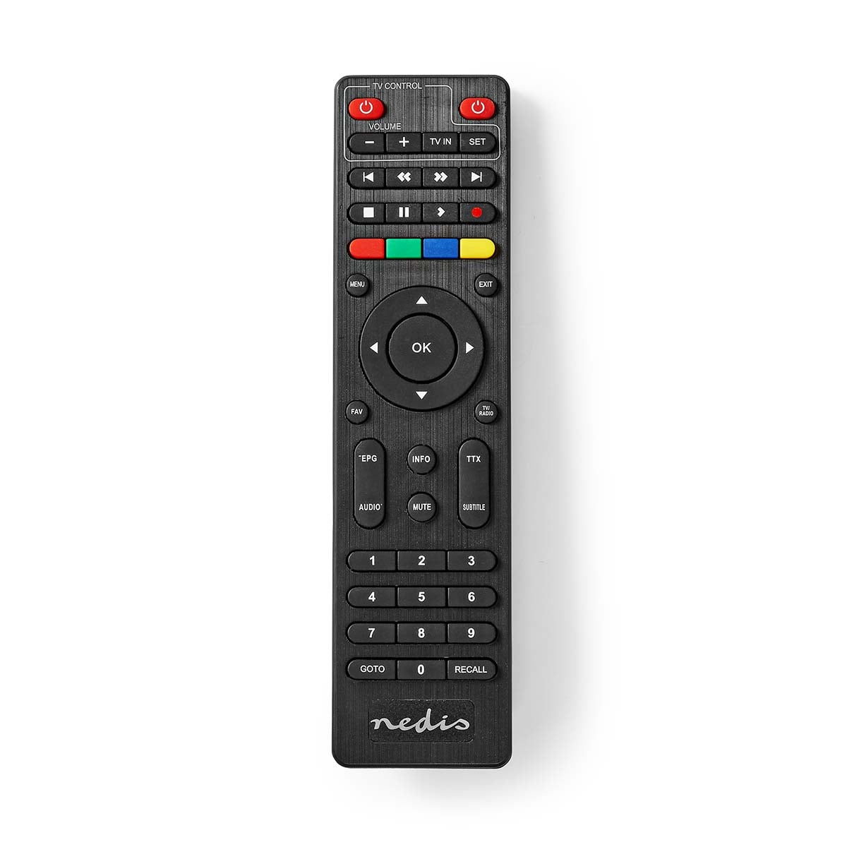 DVB-T2 receiver | Free To Air (FTA) | 480i / 480p / 576i / 576p / 720p / 1080i / 1080p | H.265 | 1000 Channels | Parental Control | Electronic Program Guide | Remote controlled | Black