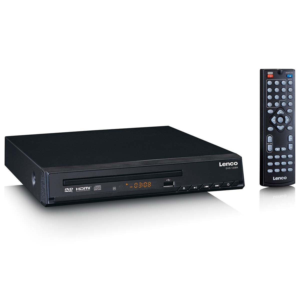 DVD player with HDMI and Remote Control Black