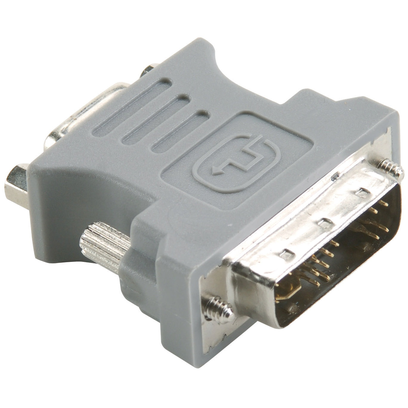 DVI-Adapter DVI-A 12+5p male - VGA Female Grey