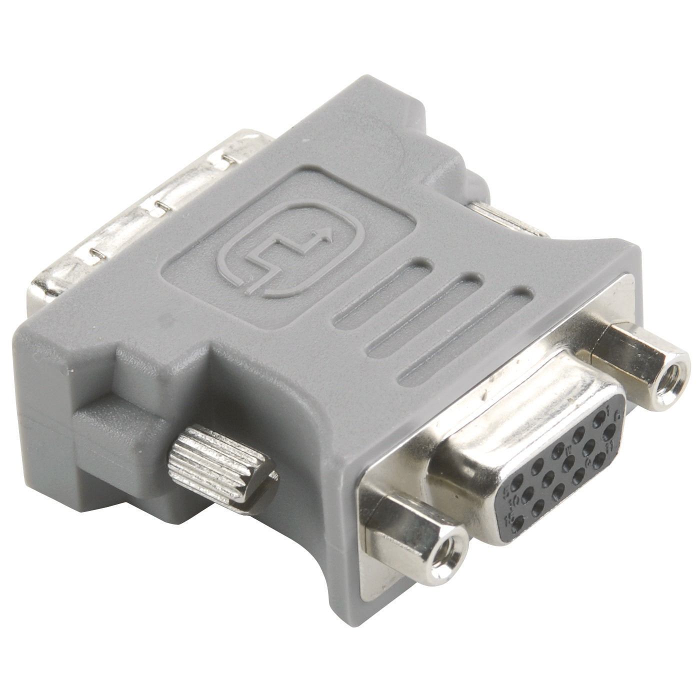 DVI-Adapter DVI-A 12+5p male - VGA Female Grey