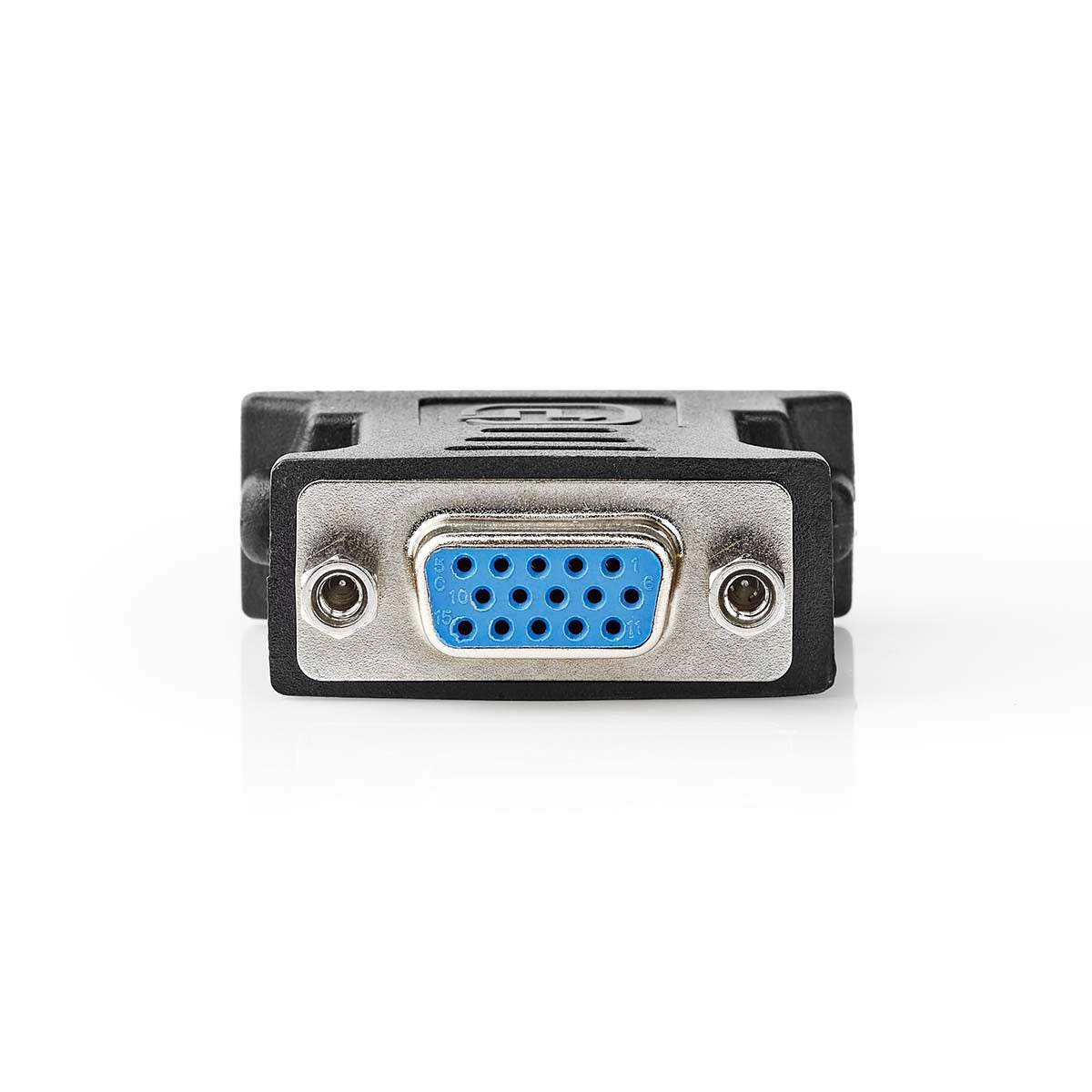 DVI adapter | DVI-I 24+5-Pin Male | VGA female 15p | Nickel Plated | Straight | PVC | Black | Box