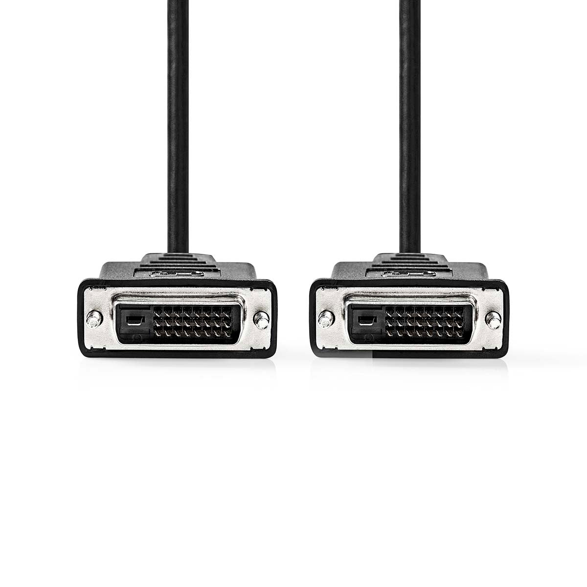 DVI cable | DVI-D 24+1-Pin Male | DVI-D 24+1-Pin Male | 2560x1600 | Nickel Plated | 5.00 m | Straight | PVC | Black | Plastic bag