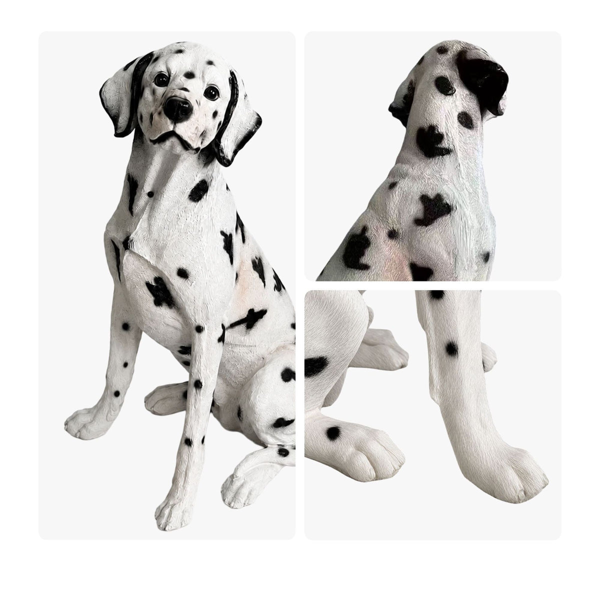 Dalmatian Garden Dog Statue, Polyresin, 83 cm