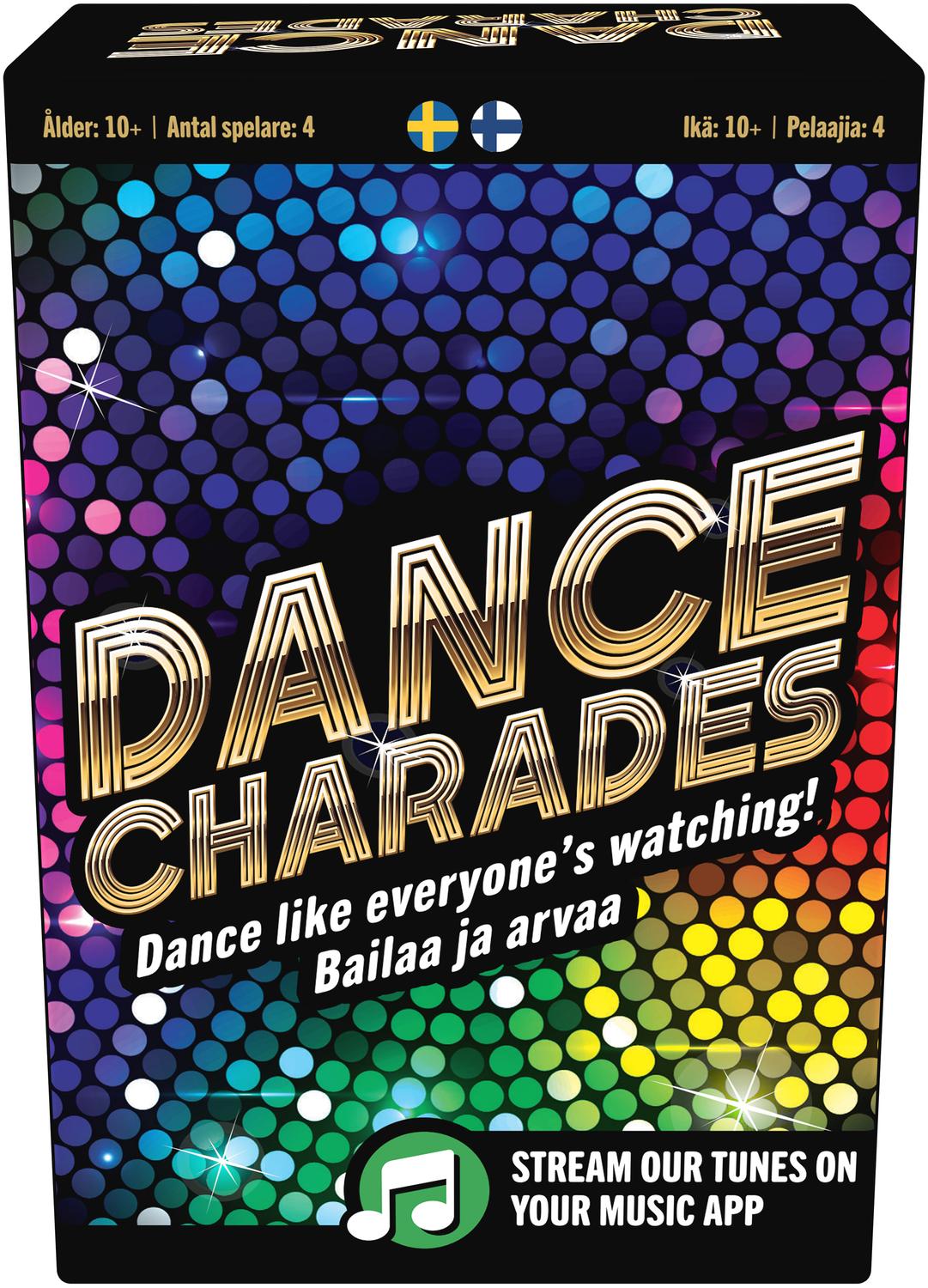 Dance Charades Game, Finnish & Swedish, 4+ Players