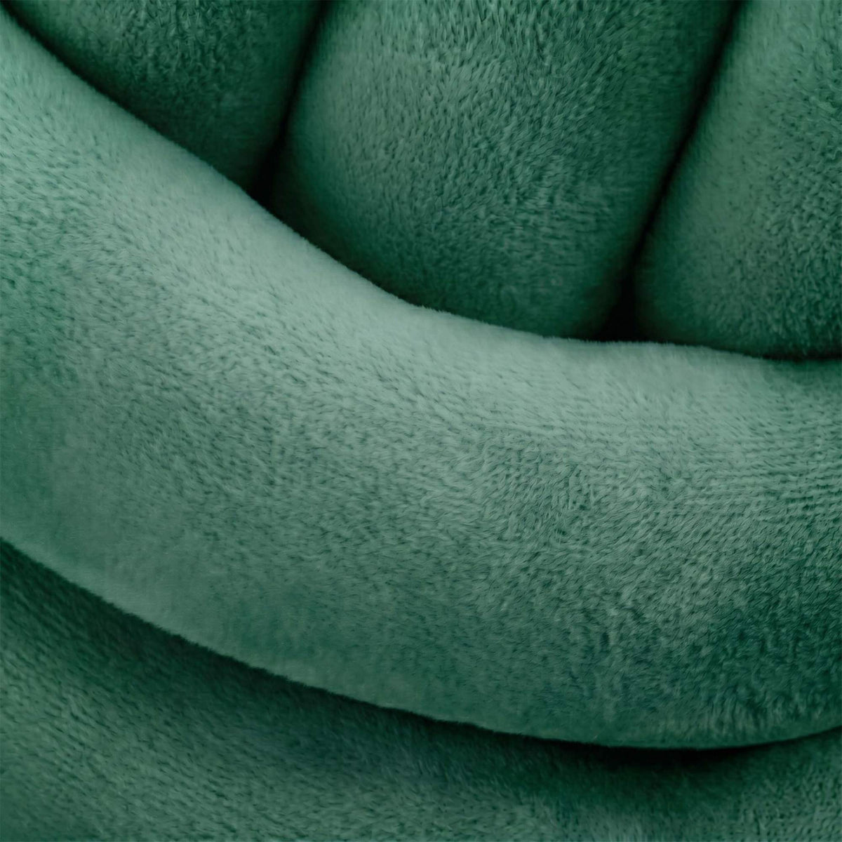 Dark Green Knot Pillow – 25 cm, Polyester Foam