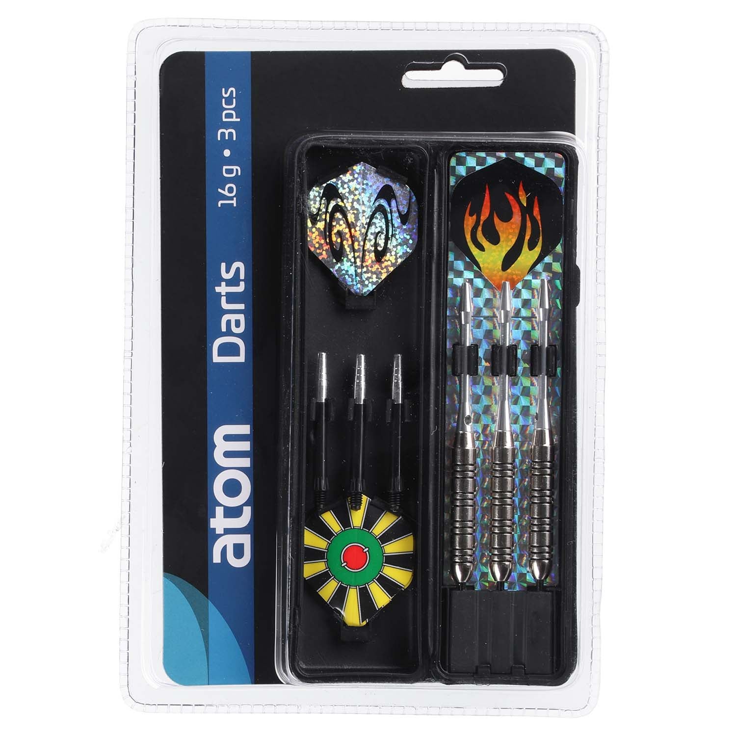 Dart Set, 16g Steel Tip, 3 Darts with Case