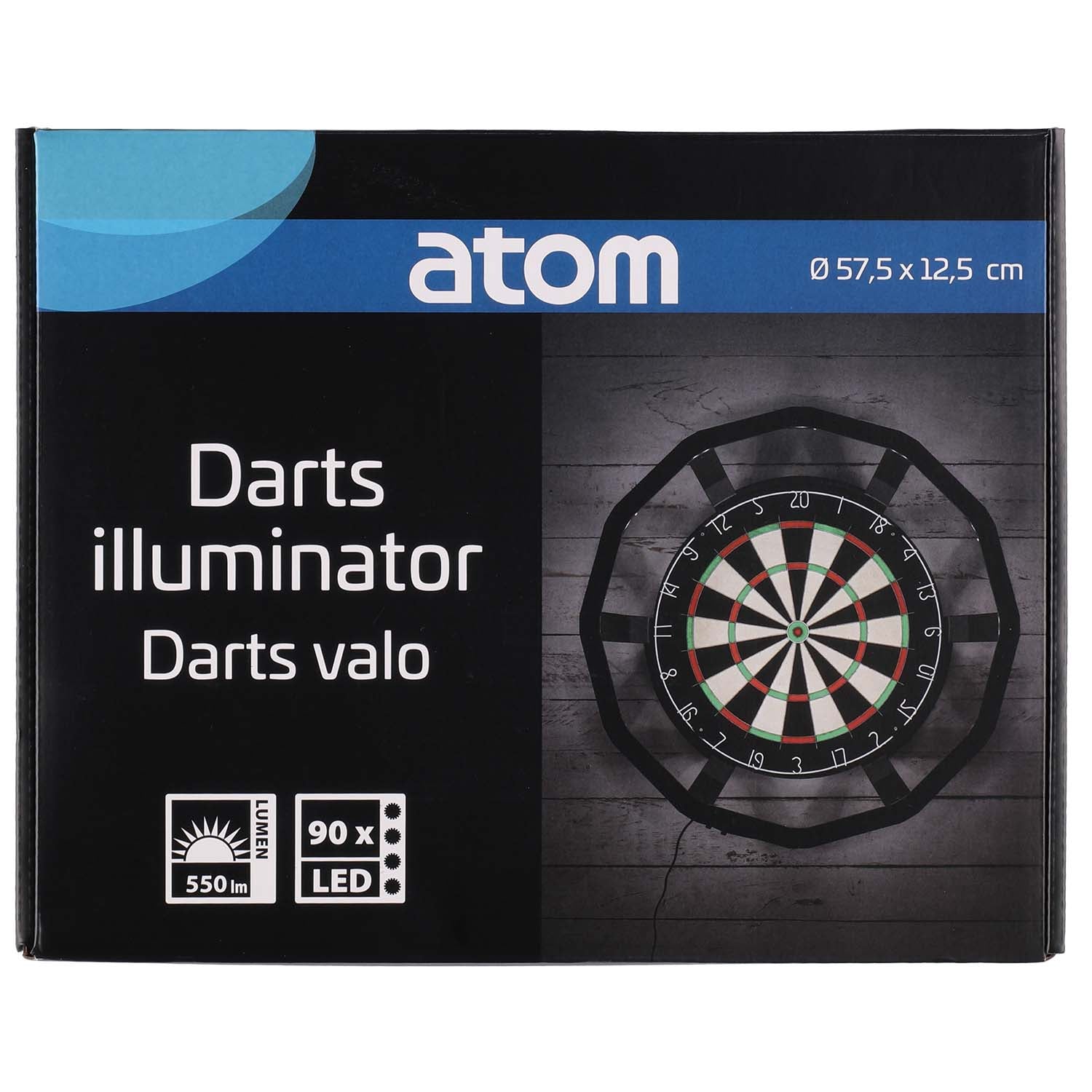 Dartboard LED Lighting, 360 Circular, 90 LEDs, Black
