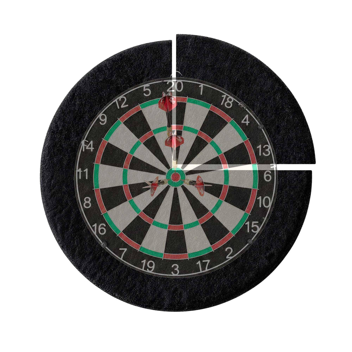 Dartboard Surround, 4-Piece Felt, Noise Reduction