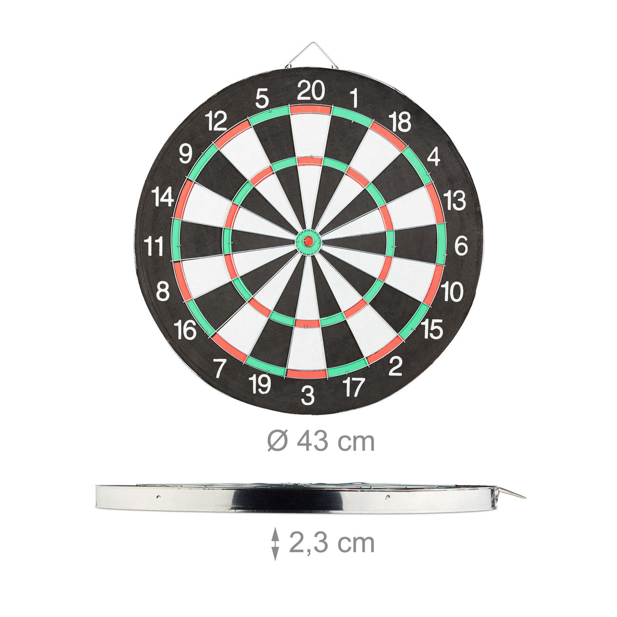 Dartboard X2 with arrows