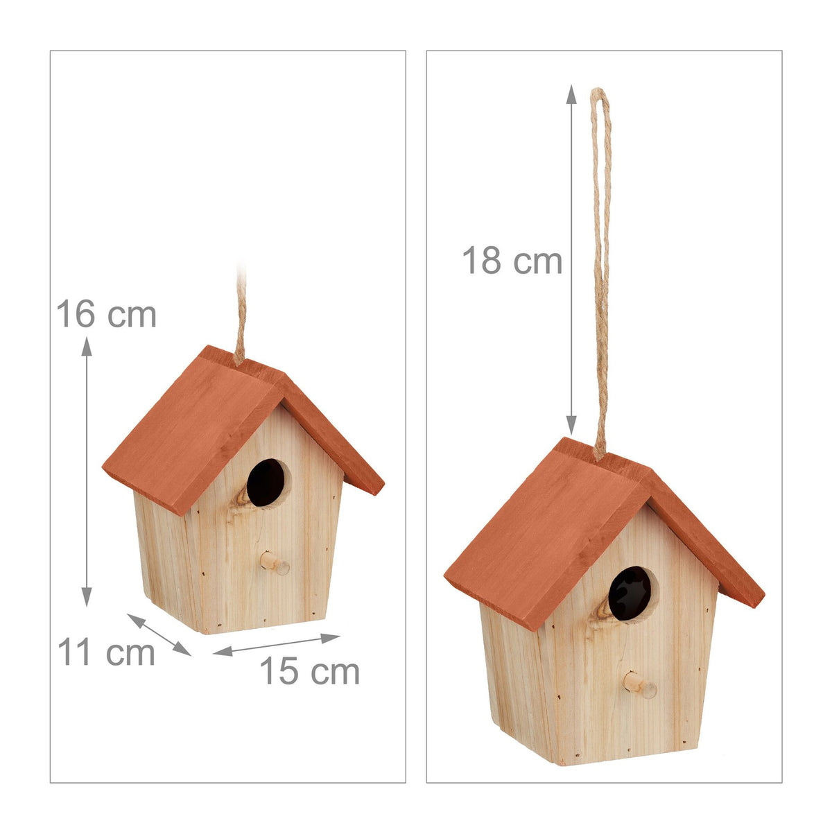Deco Birdhouse Orange Roof