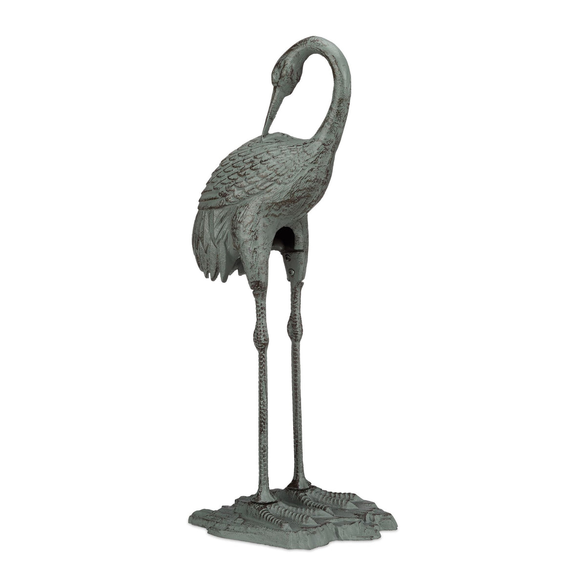 Decorative Cast Iron Crane Statue