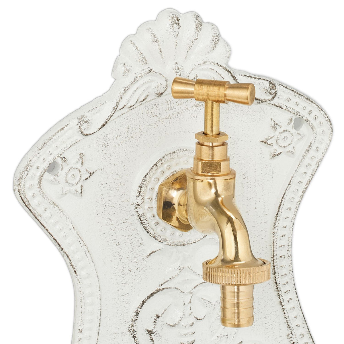 Decorative Cast Iron Wall Fountain with Tap
