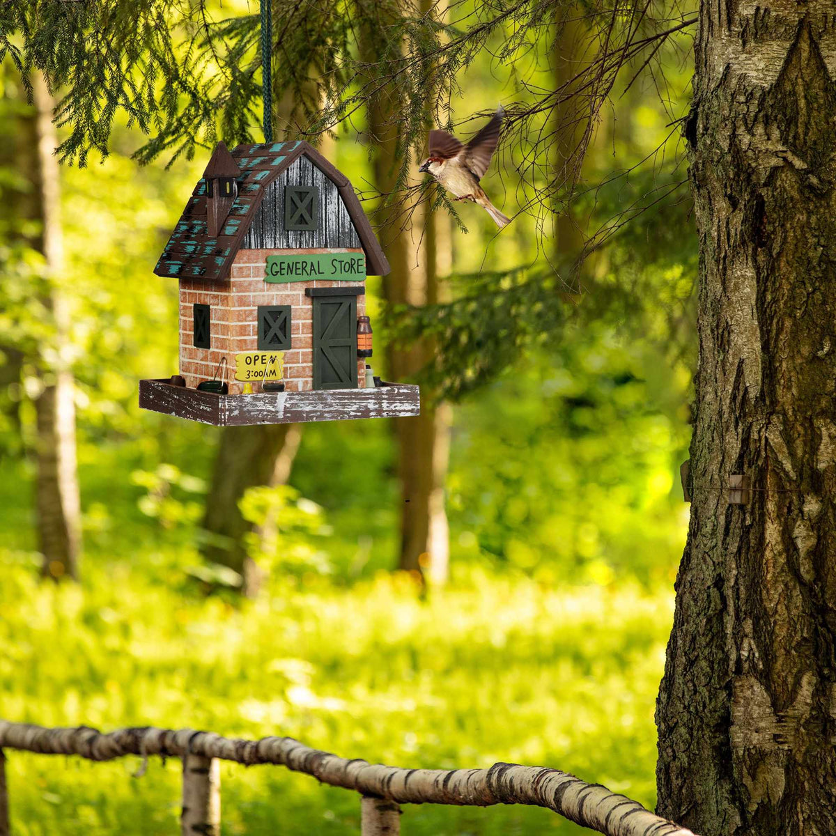 Decorative birdhouse shop design