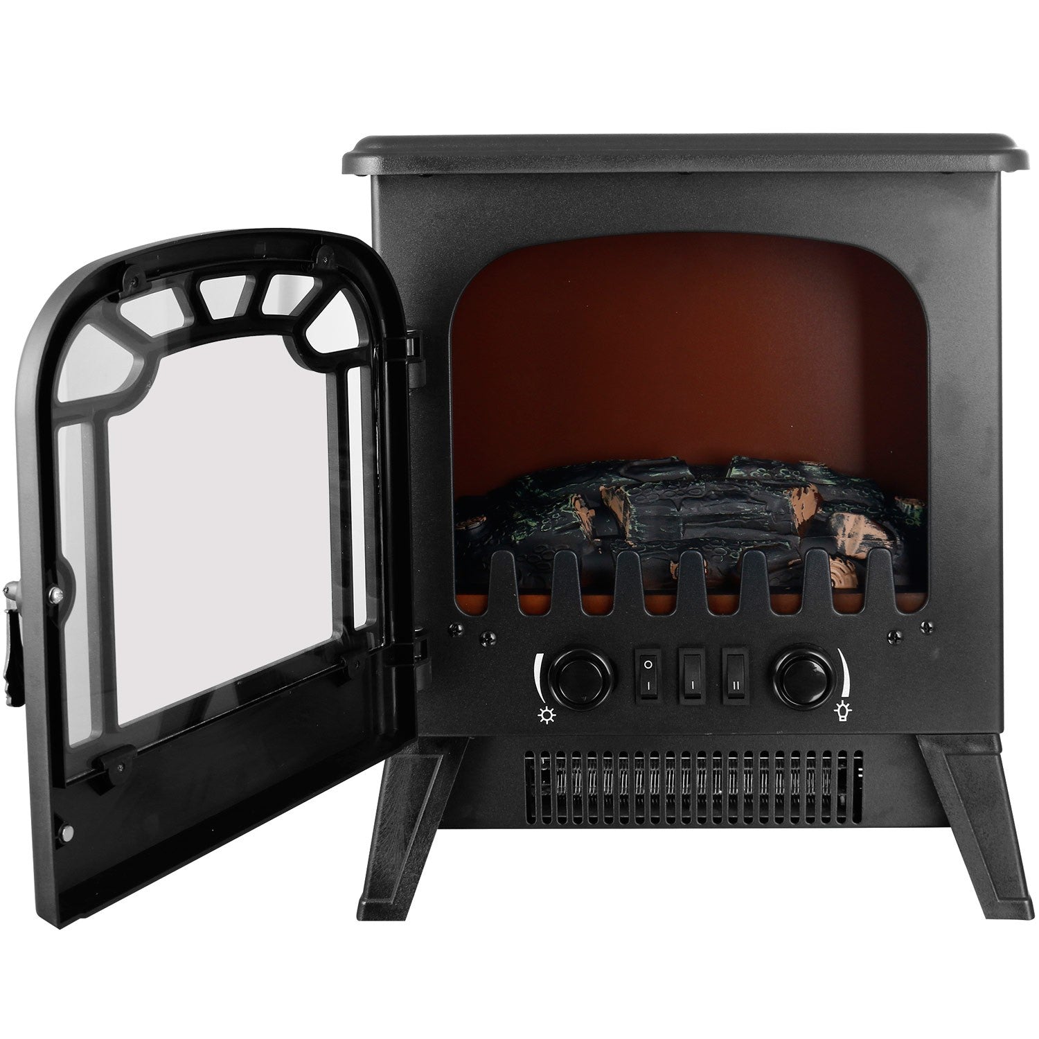 Decorative fireplace Heating fan 1850W FP-121933