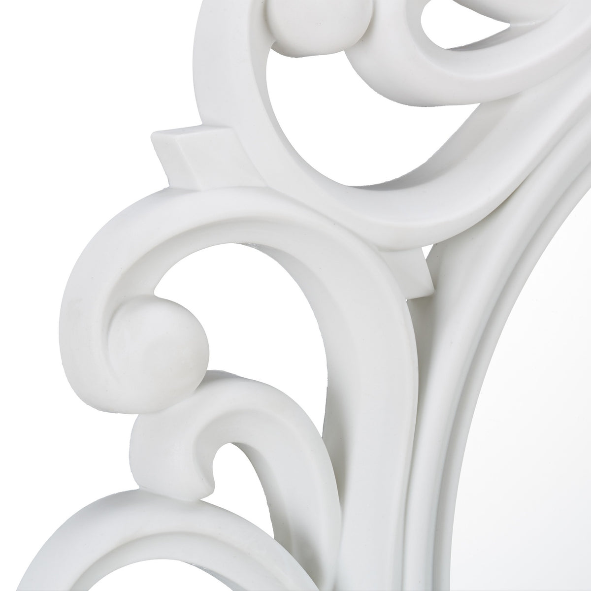 Decorative round wall mirror