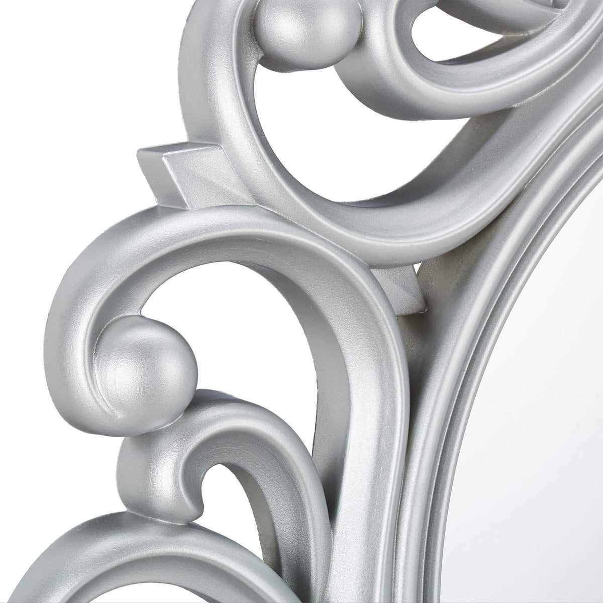 Decorative round wall mirror